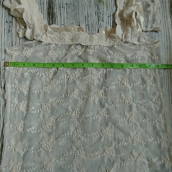 Blue Asphalt BOHO lace top extra small - Picture 6 of 7